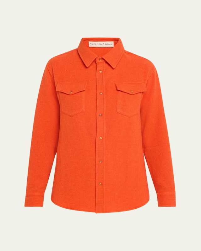 Fire Solid Cashmere Shirt